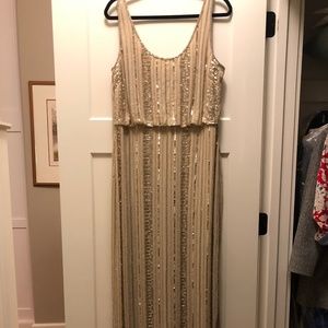 Aidan Mattox - Beaded Gown - Sz 14 - MSRP $395